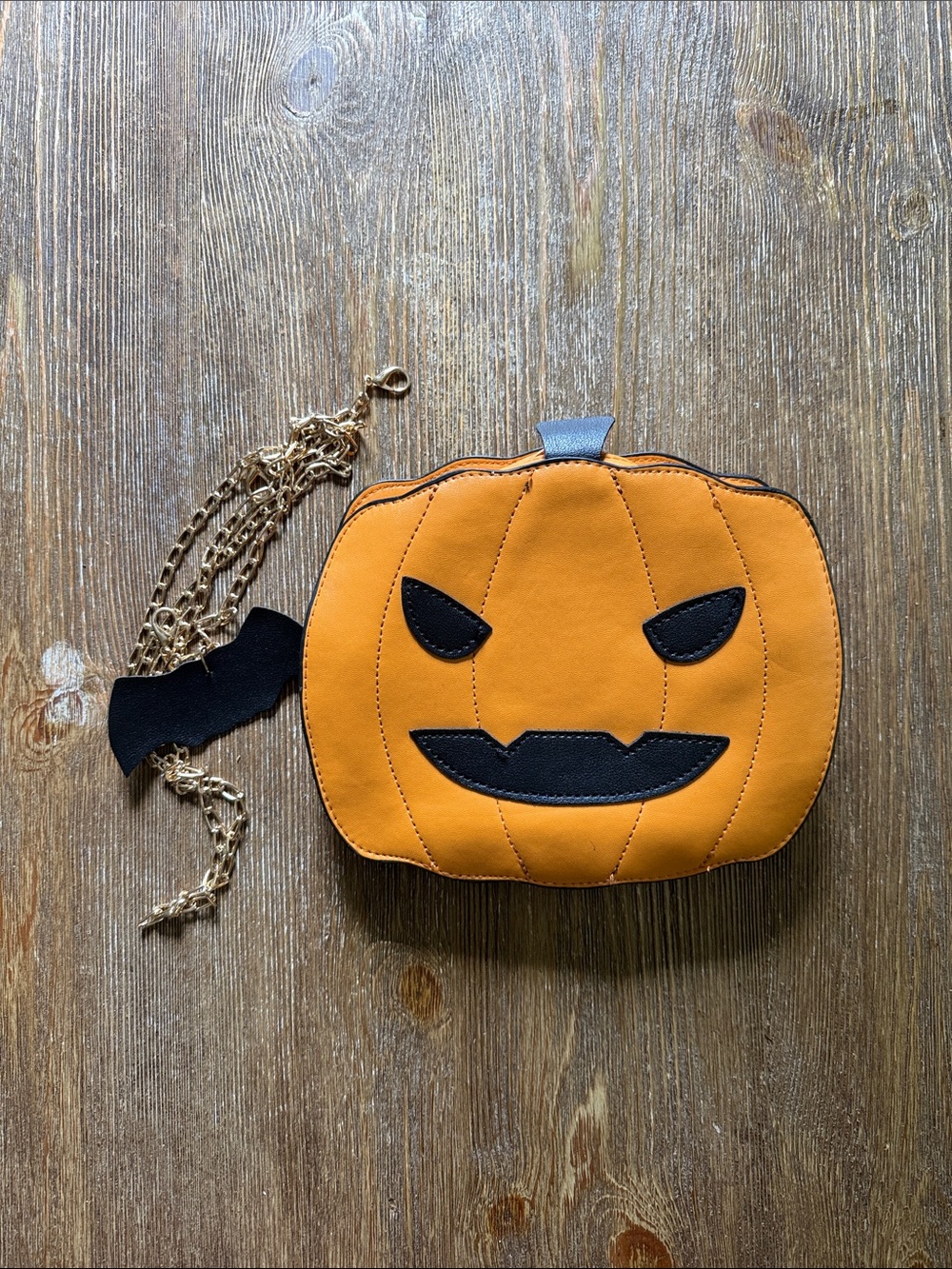 Halloween Pumpkin Crossbody Bag - Orange